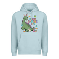 Blue Mist bunny saurus rex Premium Hoodie - MaliasSmallBusiness