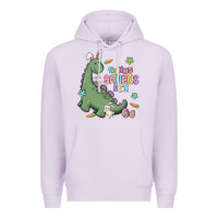 Lilac bunny saurus rex Premium Hoodie - MaliasSmallBusiness