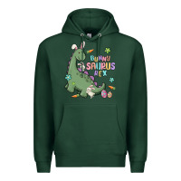 Sports Green bunny saurus rex Premium Hoodie - MaliasSmallBusiness