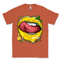 Copper lemon lips with leopard Classic Tee - texasbilliewilder