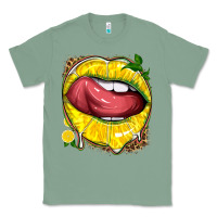 Sage lemon lips with leopard Classic Tee - texasbilliewilder
