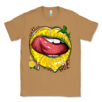 Toasted Coconut lemon lips with leopard Classic Tee - texasbilliewilder
