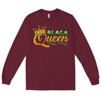 Burgundy black queen Long Sleeve Tee - texasbilliewilder