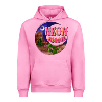 Fuchsia Pink neon moon Urban Hoodie - NancyCooperArtShop