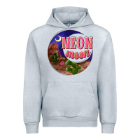 Heather Grey neon moon Urban Hoodie - NancyCooperArtShop