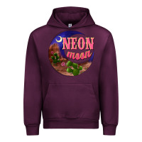 Mauve Wine neon moon Urban Hoodie - NancyCooperArtShop