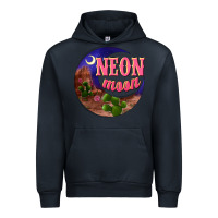 Navy neon moon Urban Hoodie - NancyCooperArtShop