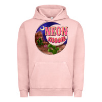Pigment Salmon neon moon Urban Hoodie - NancyCooperArtShop