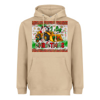 Mushroom i dig christmas bulldozer santa Heavyweight Hoodie - JahusDesignShop