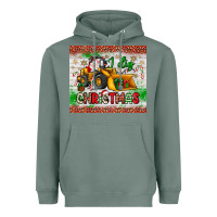 Sage i dig christmas bulldozer santa Heavyweight Hoodie - JahusDesignShop