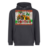 Smoke i dig christmas bulldozer santa Heavyweight Hoodie - JahusDesignShop