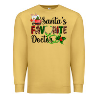 Antique Gold santa's favorite doctor Premium Sweatshirt - AdoDesignShop
