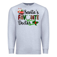 Heather Grey santa's favorite doctor Premium Sweatshirt - AdoDesignShop