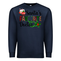 Navy santa's favorite doctor Premium Sweatshirt - AdoDesignShop
