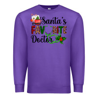 Purple santa's favorite doctor Premium Sweatshirt - AdoDesignShop