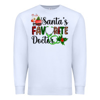 White santa's favorite doctor Premium Sweatshirt - AdoDesignShop