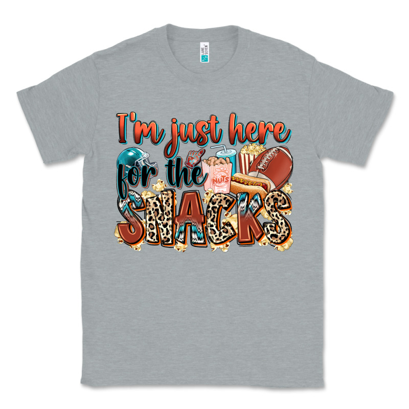 I'm Just Here For The Snacks American Football Classic Tee by Zillion Design Studio | Teevron