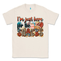 Natural i'm just here for the snacks american football Classic Tee - Zillion Design Studio