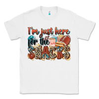 White i'm just here for the snacks american football Classic Tee - Zillion Design Studio