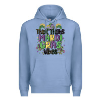 Colony Blue thick thighs mardi gras vibes Premium Hoodie - MaliasSmallBusiness