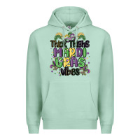 Seafoam thick thighs mardi gras vibes Premium Hoodie - MaliasSmallBusiness