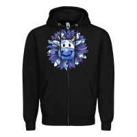 Black blueberry milkshake cow sunflower Zipper Hoodie - RanaPortraitStore