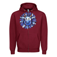 Burgundy blueberry milkshake cow sunflower Zipper Hoodie - RanaPortraitStore
