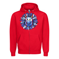 Red blueberry milkshake cow sunflower Zipper Hoodie - RanaPortraitStore