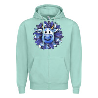 Seafoam blueberry milkshake cow sunflower Zipper Hoodie - RanaPortraitStore