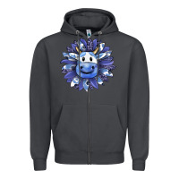 Smoke blueberry milkshake cow sunflower Zipper Hoodie - RanaPortraitStore