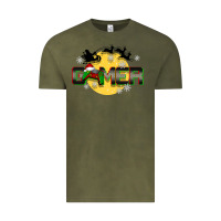 Vintage Olive Christmas gamer Vintage Tee - BarkalooDesign