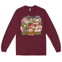 Burgundy farm fresh strawberries Long Sleeve Tee - Zillion Design Studio