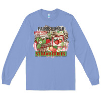 Colony Blue farm fresh strawberries Long Sleeve Tee - Zillion Design Studio