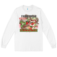 White farm fresh strawberries Long Sleeve Tee - Zillion Design Studio