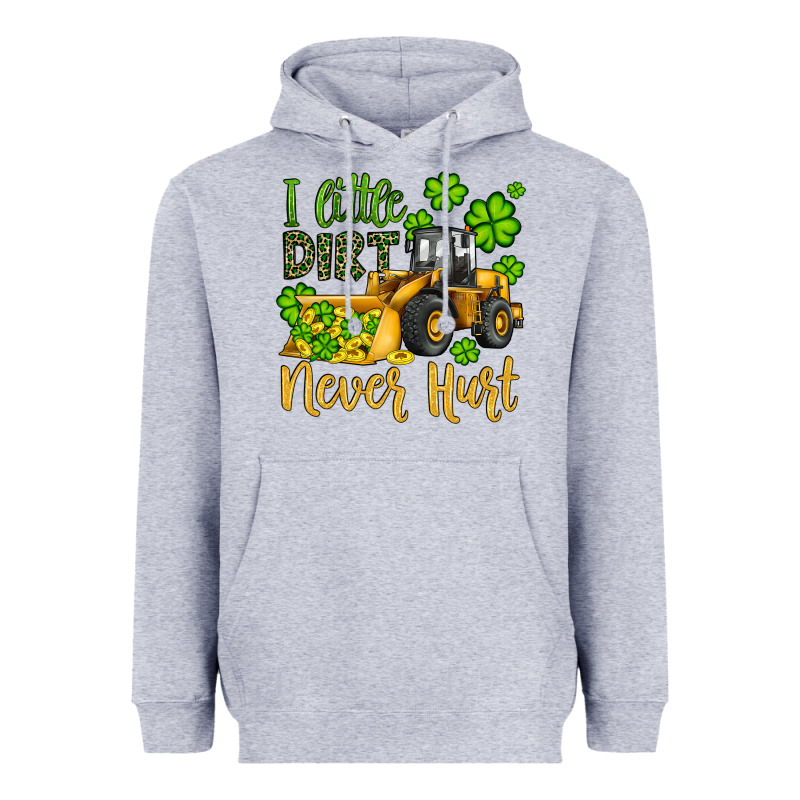 A Little Dirt Never Hurt St Patricks Bulldozer Heavyweight Hoodie by JahusDesignShop | Teevron