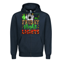 Navy friday night lights soccer Zipper Hoodie - Zillion Design Studio