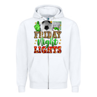 White friday night lights soccer Zipper Hoodie - Zillion Design Studio