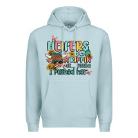 Blue Mist heifers be trippin' Premium Hoodie - MaliasSmallBusiness
