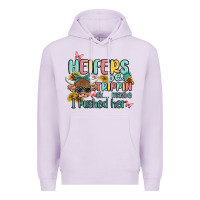 Lilac heifers be trippin' Premium Hoodie - MaliasSmallBusiness