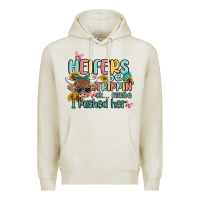 Oatmeal Heather heifers be trippin' Premium Hoodie - MaliasSmallBusiness