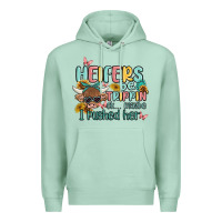 Seafoam heifers be trippin' Premium Hoodie - MaliasSmallBusiness