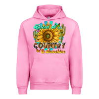 Fuchsia Pink raised on country  sunshine Urban Hoodie - NancyCooperArtShop