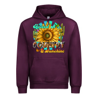 Mauve Wine raised on country  sunshine Urban Hoodie - NancyCooperArtShop