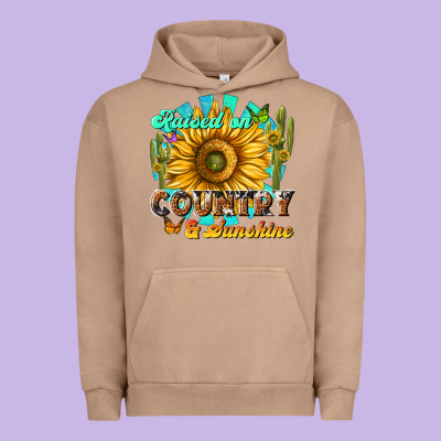Raised On Country  Sunshine Urban Hoodie Designed By Nancycooperartshop