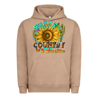 Pigment Burro raised on country  sunshine Urban Hoodie - NancyCooperArtShop