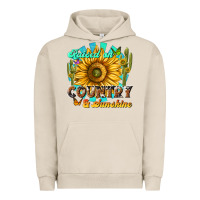 Pigment French Oak raised on country  sunshine Urban Hoodie - NancyCooperArtShop