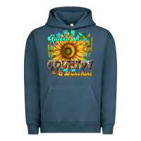 Pigment Midnight Navy raised on country  sunshine Urban Hoodie - NancyCooperArtShop