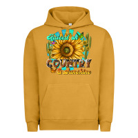 Pigment Peanut Butter raised on country  sunshine Urban Hoodie - NancyCooperArtShop