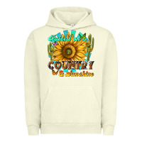 Pigment Pistachio raised on country  sunshine Urban Hoodie - NancyCooperArtShop