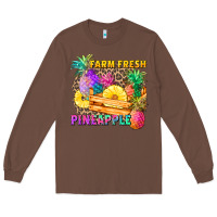 Chestnut farm fresh pineapple Long Sleeve Tee - Zillion Design Studio